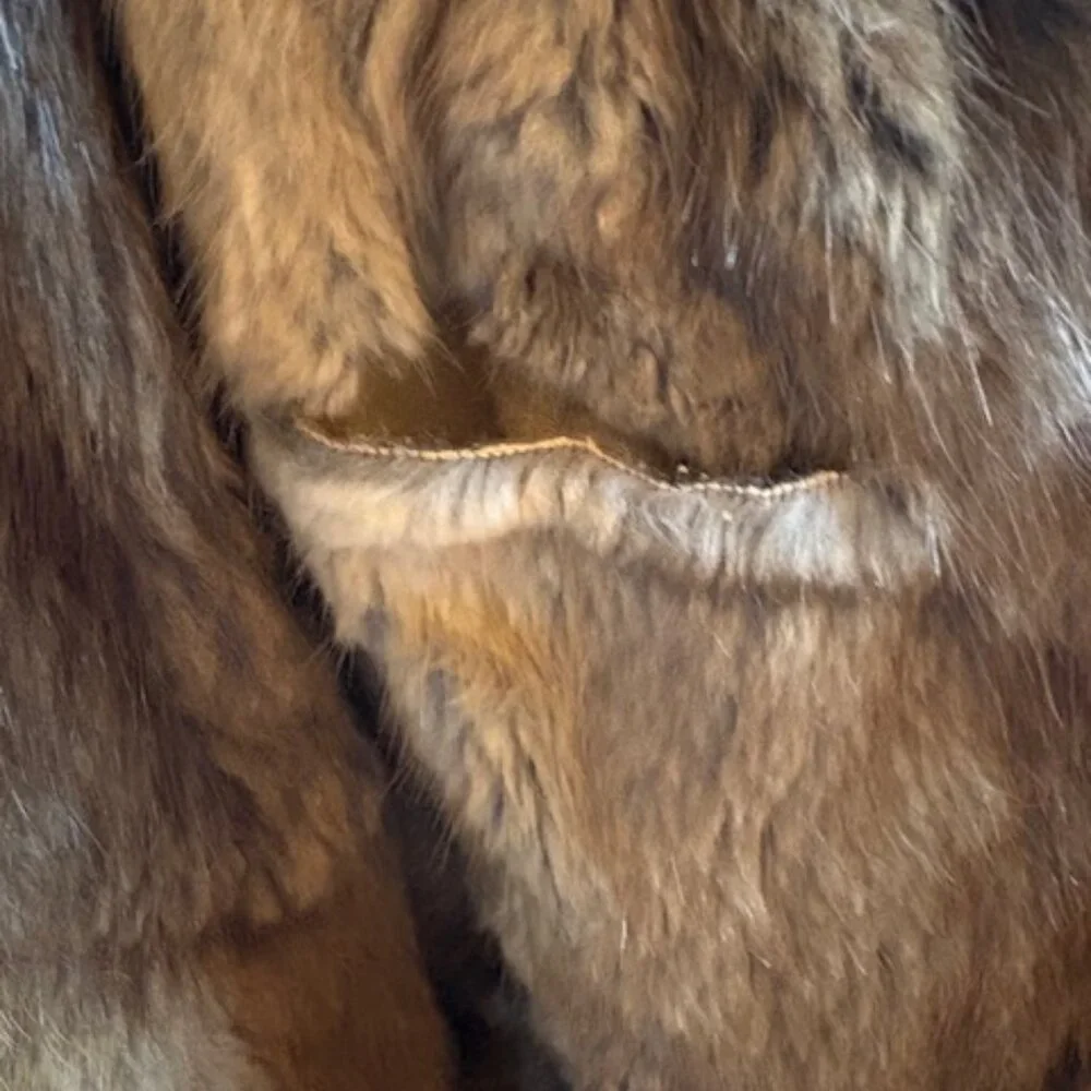 Vintage Beige Fur Coat - Picture 7 of 9